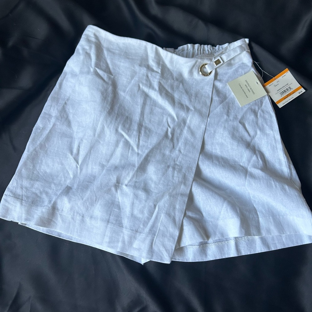 Anne Klein Linen Skort M